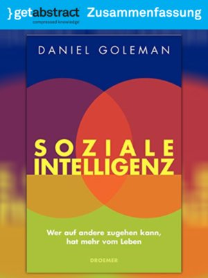 cover image of Soziale Intelligenz (Zusammenfassung)
